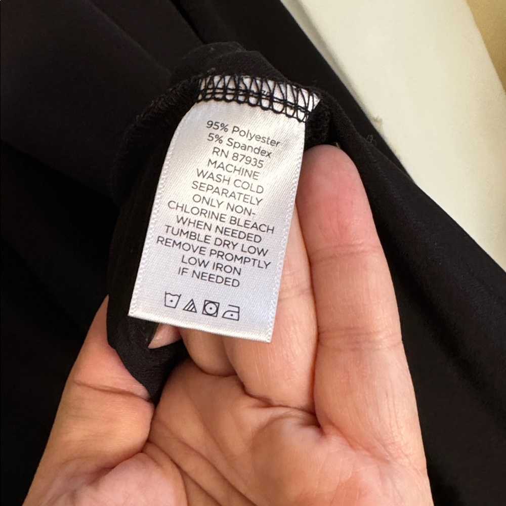 Susan Graver Black Open-front Cardigan size 3X - Picture 3 of 6